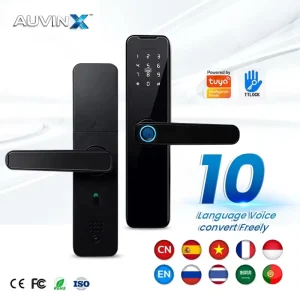 Serrures Intelligentes Fingerprint Smart Tuya Password Keyless Apartment Room Lock APP Control Digital Door Lock