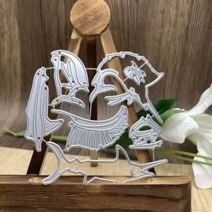 Shark-Shaped Metal Die-Cutting and Embossing Template Tool for Scrapbooking, Cardmaking, and Photo Album Decoration