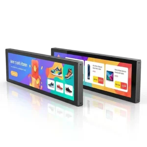 Shelf Edge Digital Signage 47.1 49.5 Inch 4K 120cm Android Stretched Bar LCD Display Advertising Sign OEM