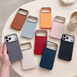 Shockproof Lichee Pattern TPU Mobile Phone Case for iPhone 18 17 16 15 14 13 12 Pro Max Soft Phone Cover