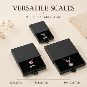 Shop Favorite 1.7cm Slim Drawer Jewelry Box Gift Packaging for Custom Logo Bulk Supplies