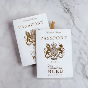 Shop Opening Event Invitation Card Custom Design Passport and Boarding Pass Invitation
