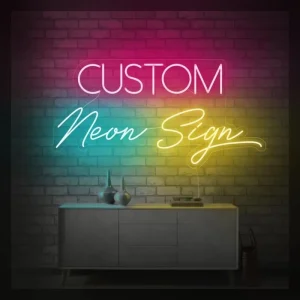 Shop Sign Neon Creative Artwork with Even Illumination for Retail Store Advertising Decor and Interior Display