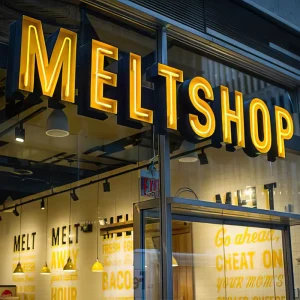 Shopping Mall Store Logo Sign 3D Letters Frontlit Sign for Business Sign Outdoor Storefront Signage