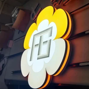 Shopping Mall Storefront Acrylic Frontlit 3D Logo Letter Sign