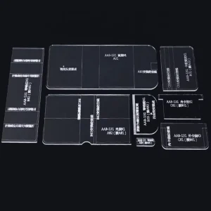 Short Square Templates Transparent Wallet Stencils