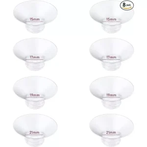 Silicone Flange Insert Short Compatible with M5 M9 Wearable Breast Pump Accessories Various Sizes