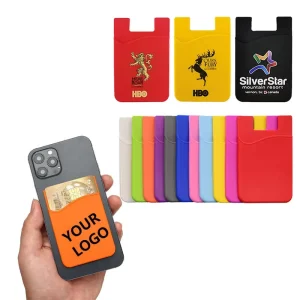 Silicone Mobile Phone Wallet Back Card Holder Promotional Business Gift