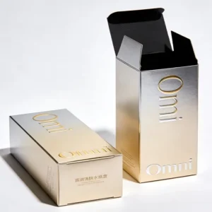 Silver Card Embossed Toner Packaging Boxes Custom Printed Tuck Top Boxes White Card Daily Chemical Cosmetic Outer Boxes