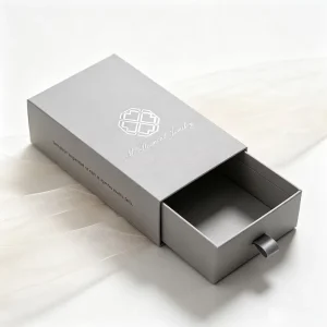 Silver Foil Stamping Drawer Cardboard Case Shock Resistant Interior Luxury Eyewear Watch Storage Box Boutique Retail Packaging