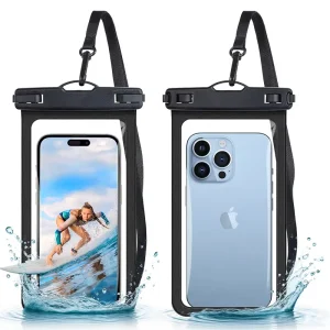 Simple Style 7.5 Inch IPX8 Cell Phone Cover Bag Eco friendly PVC Waterproof Phone Pouch