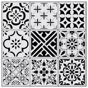 Simple Style Large Tile Stencils for Painting Walls Concrete Floor Stencils Drawing Pattern Templates
