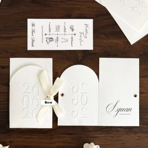 Simple Wedding Invitation Kit with Envelopes Design for Party Corporate Event Holiday Greeting Custom Bulk Card Set
