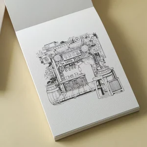 Sketch Book Acid Free Drawing Paper Professional Art Supplies for Adults Custom Printed Coloring Painting Books