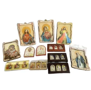 Small Big Kinds of Orthodox Church Utensils Lod Jesus Mary Icons