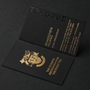 Small Business Business Card Customization Specialty Paper Hot Stamping Suitable for Corporate Client Expansion