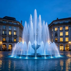 Small Music Fountain Equipment Outdoor Fish Pond Gushing Spring Low Pressure Pump Stainless Steel Pool Fountain