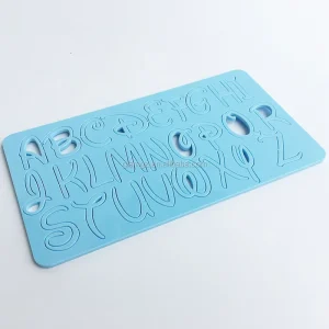 Small Size Acrylic Fun Fonts Cake Stamp Set Upper and Lower Case Alphabet Embossing for Cakes