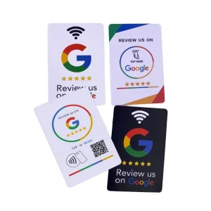 Smart NFC & QR Tap Cards for Instant Reviews Reusable & Compatible with All Phones Boost Business Feedback NFC 213 215 216