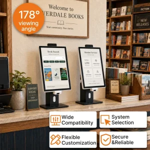 Smart Self Service Kiosk 500nits Brightness Android POS Retail Store Modular Payment Terminal
