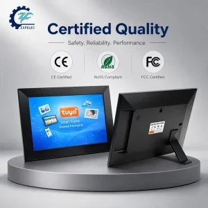 Smart WiFi Digital Picture Frame Display Playback Solution Support Custom UI Branded Boot Page & Linux APK Pre-installation
