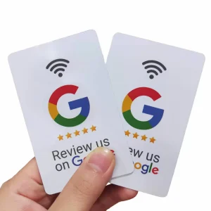 Social Media PVC Custom Cards Smart Business Card NFC Social Media Review Card