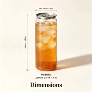Soda PET Can with Fresh Keeping OEM ODM for Cold Drink Packaging 210ml 7oz