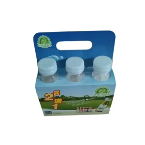 Soft Drink Bottle Self Erecting Food Grade Paper Box Packaging with UV Coating Embossing Disposable Customizable Size & Color