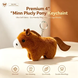 Soft Faux Fur Horse Plush Keyring Cute Colt Bag Charm Keychain Shopping Mall Arcade Game Prize Direct Sale Fast Delivery Buy