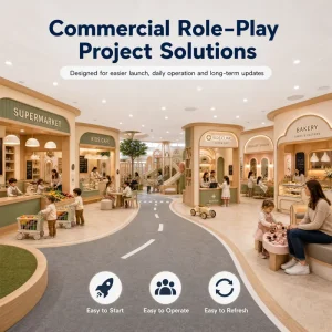 Soft Play House Modular CE Certified Mall Kids Zone Project Layout Cafe Fit Storefront Modules Traffic Road