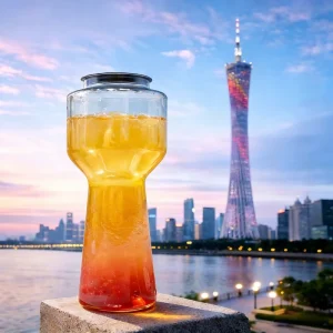 Spiral Plastic Can Packaging Custom Logo Transparent Beverage Bottle for Juice & Tea