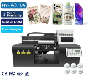 Stable 3040 A3 UV Inkjet Printer Factory Direct for Wood Tiles PVC Crystal Souvenir and Personalized Ornament Printing