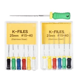 Stainless Steel Dental Endo Files K Files for Hand Use