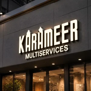 Stainless Steel Front Lit Channel Letters LED Sign Custom Metal Letter Sign for Commercial Building