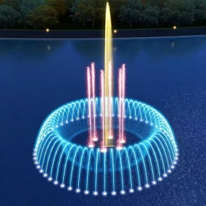 Stainless Steel Lake Fountain Design Square Fountain Design Scenic Area Artificial Lake Large Music Fountain Design