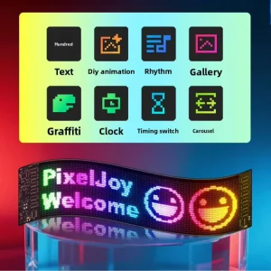 Starshine Mint Mini LED Display Pixel Density USB Bluetooth App Controlled DIY Text Pattern Flexible Indoor Use LED Sign