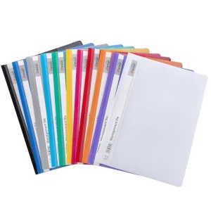 Stationery Supplies A4 Fc Size Two Holes Report File PP Plastic Clear Swing Clip File Business Report Management File Folder