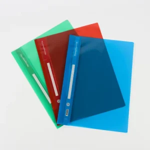 Stationery Supplies A4 Size Two Holes Report File PP Plastic Clear Swing Clip File Business Report Management File Folder