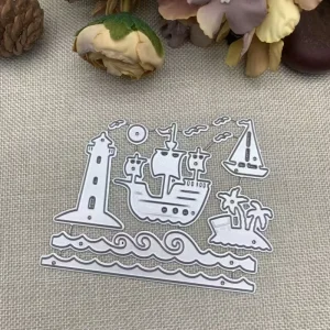 Steamship Metal Cutting Die Template for DIY Photo Albums Gift Boxes Paper Cards Greeting Cards and Scrapbooking