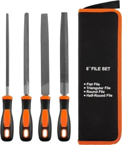 Steel Metal File Set Drop Forged Alloy Steel File Set Metal Files with Plastic Handle