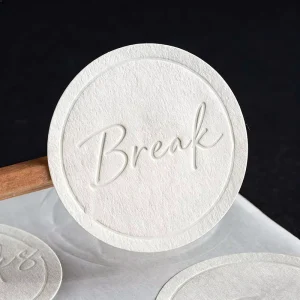 Sticker Customized logo Printing Embossed Sticker Debossed Product Label Textured Paper Label for Package