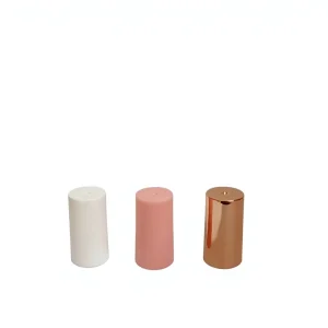 Stock Gloss Straight Slightly Plastic Nail Polish Cap Available Electroplated Custom Logo Bulk