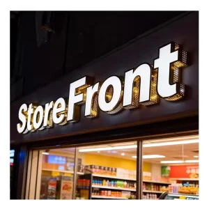 Storefront Sign Outdoor Signage Panels LED 3D Metal Letter Custom Light Board for Business