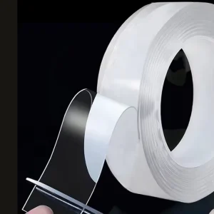 Strong Adhesive Removable Washable Double Sided Acrylic Nano Strips Traceless Transparent Gel Tape Adhesive Sticker