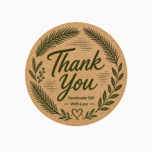 Strong Kraft Paper Die Cut Sticker Roll Waterproof Label for Baby Food Jar