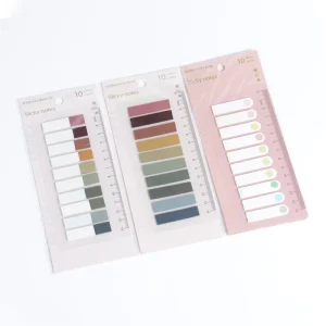 Student Stationery Office Supplies Multi Size Combination Sticky Notes Self Adhesive with Promotion Index Classification