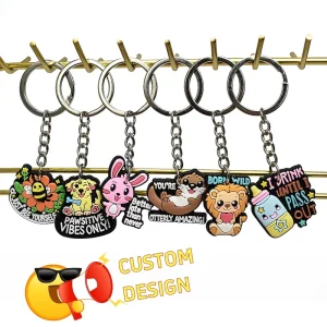 Sublimation Blank 3D Custom PVC Keychain