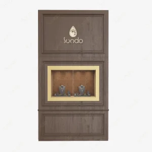 Sundo Custom Glass Jewelry Display Showcase Jewelry Store Design Wall Mounted Jewelry Display Cabinet