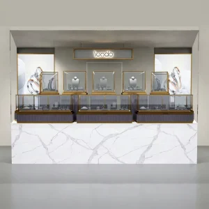 Sundo High Quality Customizable Jewelry Display Cabinet LED Lighting Eco Friendly Materials for Mall Jewelry Store Showrooms