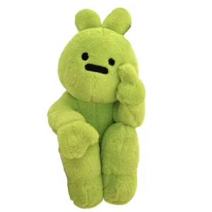 Super Soft Bunny Rabbit Stuffed Animal Toys Plush Toy Cute Candy Color Friendly Gesture and Fun Birthday Gift for Girls or Kids